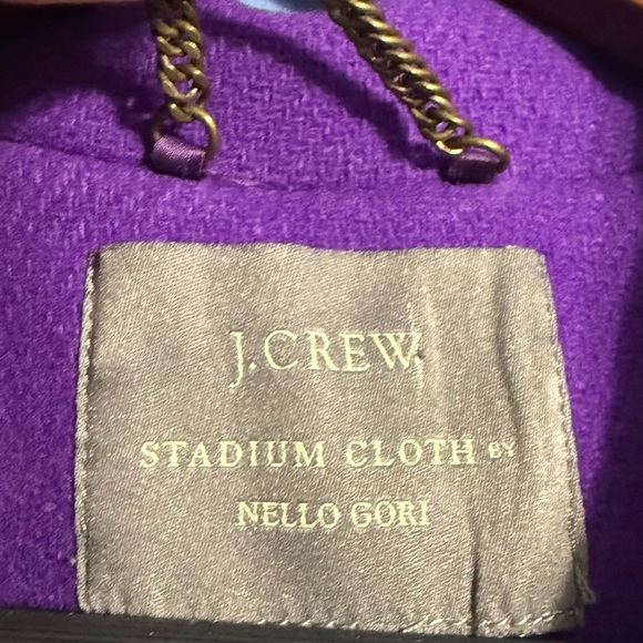 J Crew Stadium Cloth Nello Gori Majesty Peacoat 2 - Picture 2 of 7